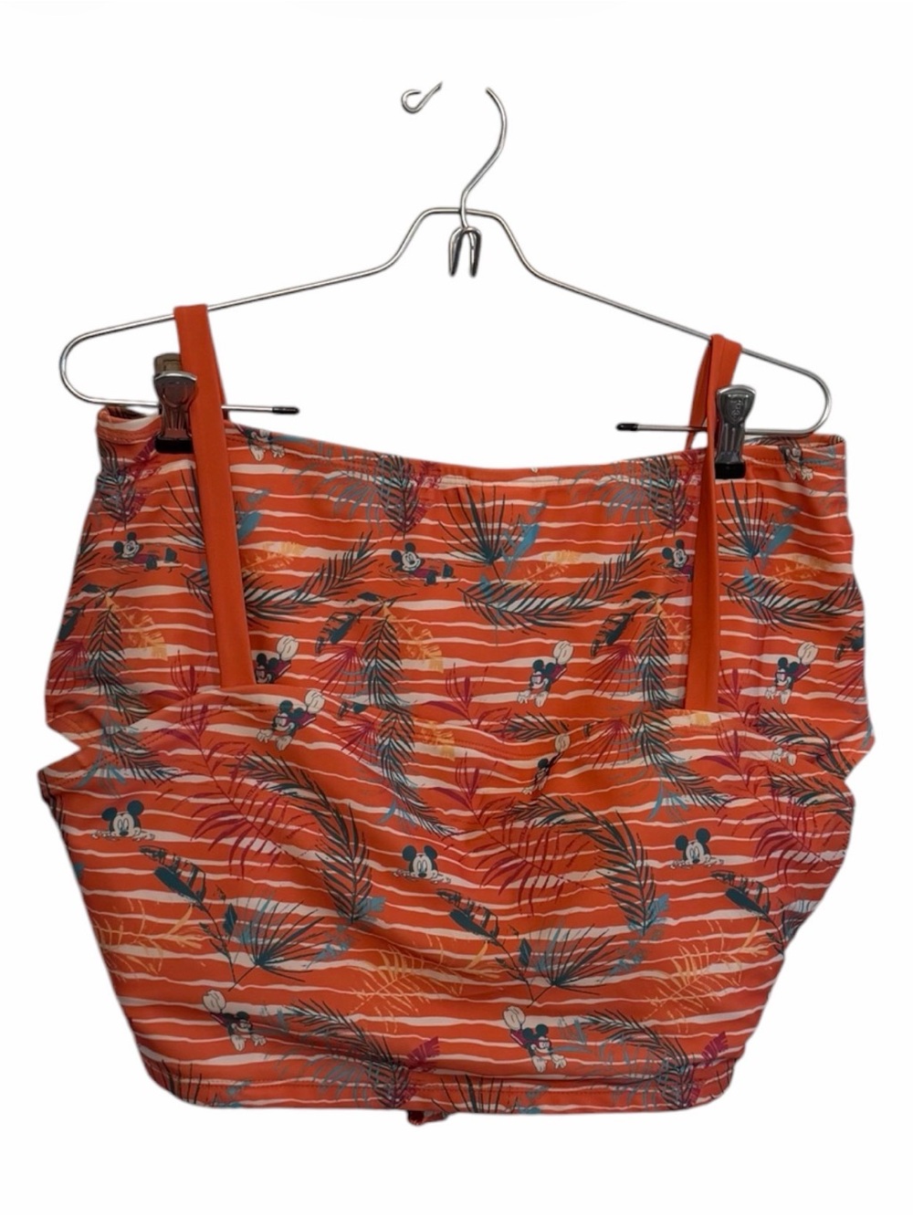 Disney Orange Tropical Print Bikini Top with Character Accent